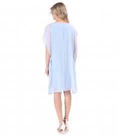 Rochie fluture din voal uni