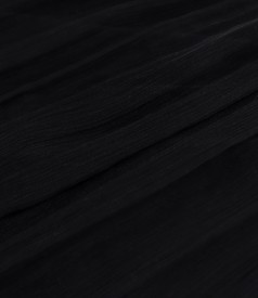 Bluza tip fluture din voal de matase naturala