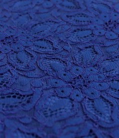 Rochie eleganta din dantela plina de bumbac cu motive florale