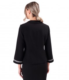 Sacou elegant cu nasturi decorativi cu perle