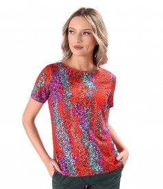 Bluza din jerse elastic de viscoza