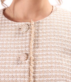 Sacou elegant din bucle cu bumbac