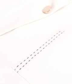 Sacou office din bumbac elastic