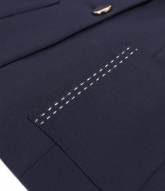 Sacou office din bumbac elastic