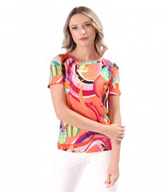 Bluza din jerse elastic de viscoza