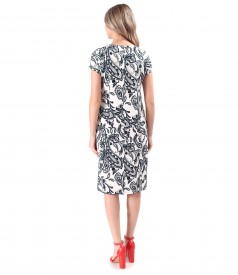 Rochie lejera din viscoza cu in imprimat cu motive paisley