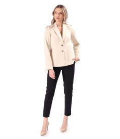 Sacou office din bumbac elastic