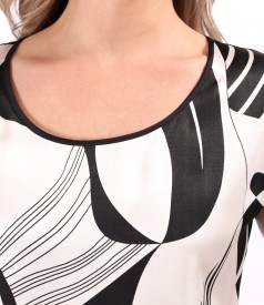 Bluza lejera cu fata din satin de viscoza