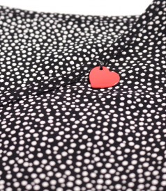 Bluza eleganta lejera din viscoza imprimata cu picouri