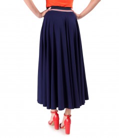Fusta lunga clos din jerse elastic de viscoza