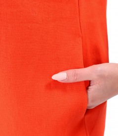 Rochie evazata cu in
