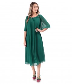 Rochie midi de ocazie din voal uni
