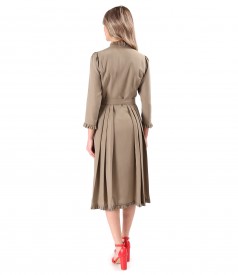Rochie eleganta tip camasa din viscoza