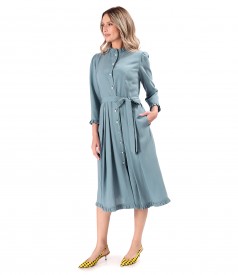 Rochie eleganta tip camasa din viscoza