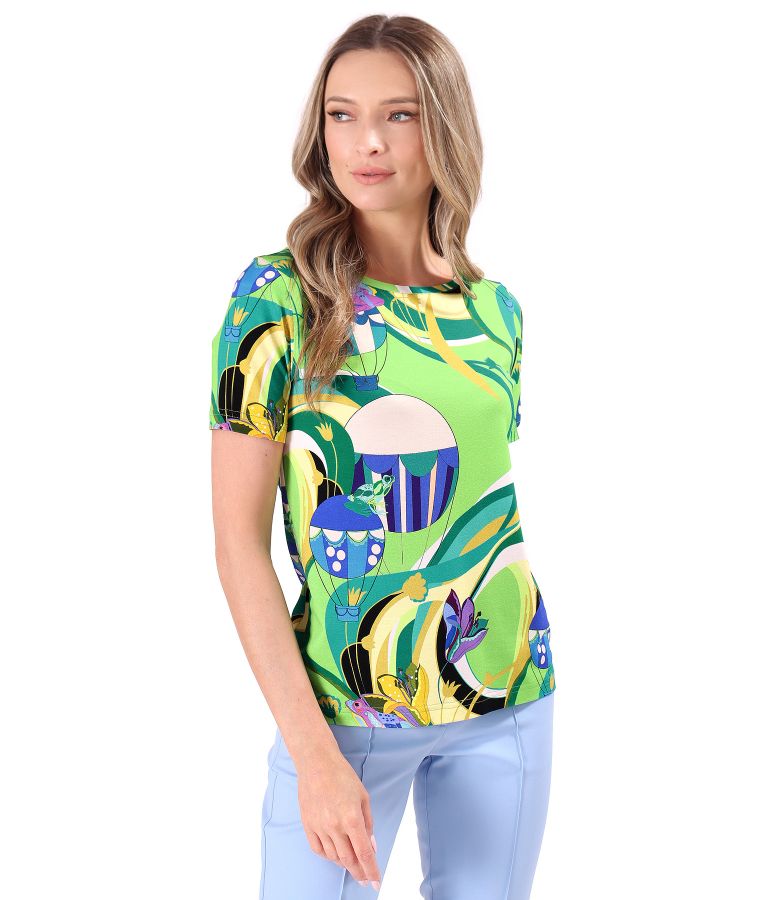 Bluza din jerse elastic de viscoza