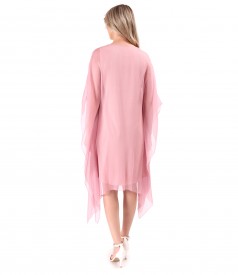 Rochie fluture din voal de matase naturala